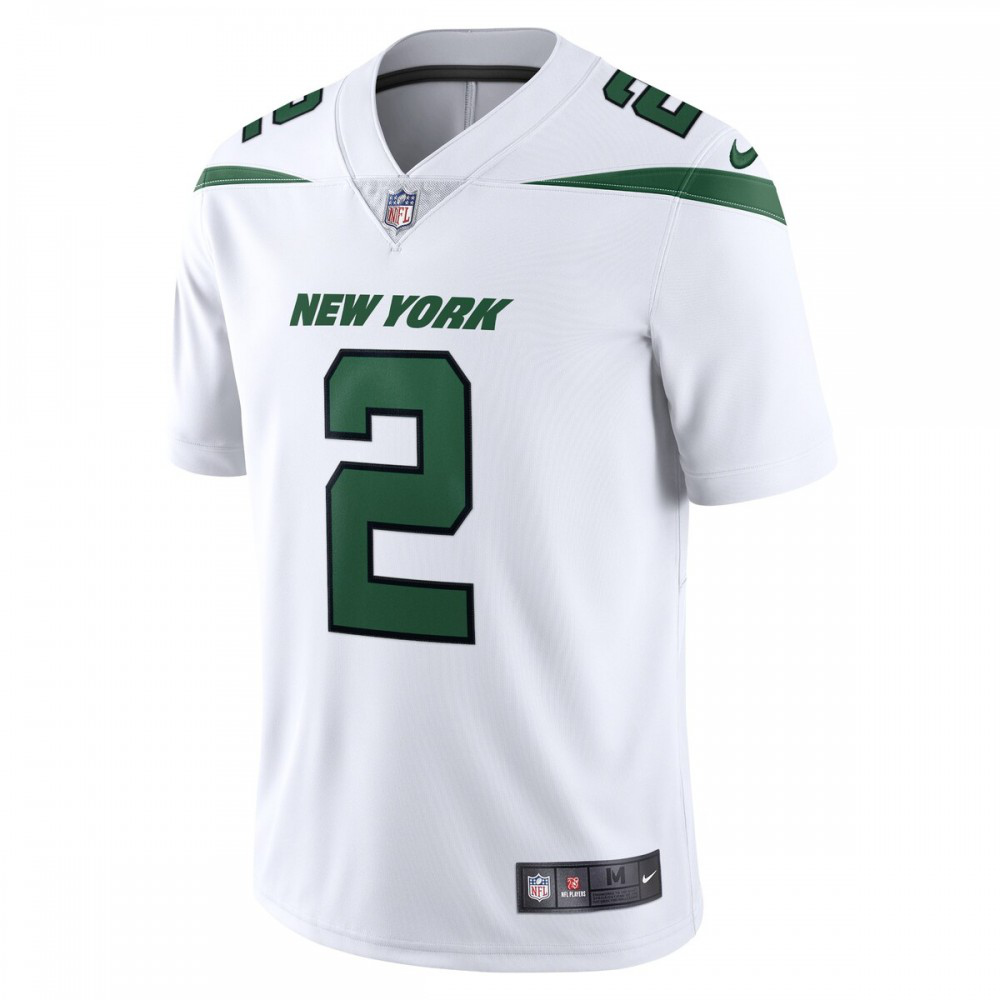 Zach Wilson New York Jets Nike Vapor Limited Jersey - Spotlight White-GridironStore